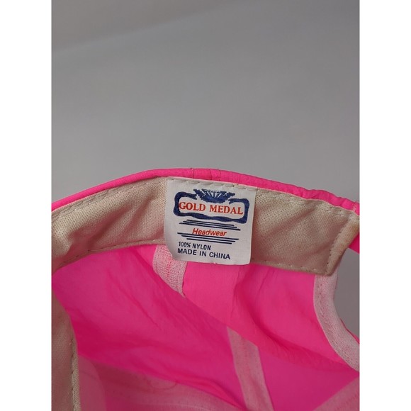 Vintage Seedex Corn Head Farm Tractor Baseball Hat Cap Nylon Pink Snapback 1990s - Picture 6 of 6